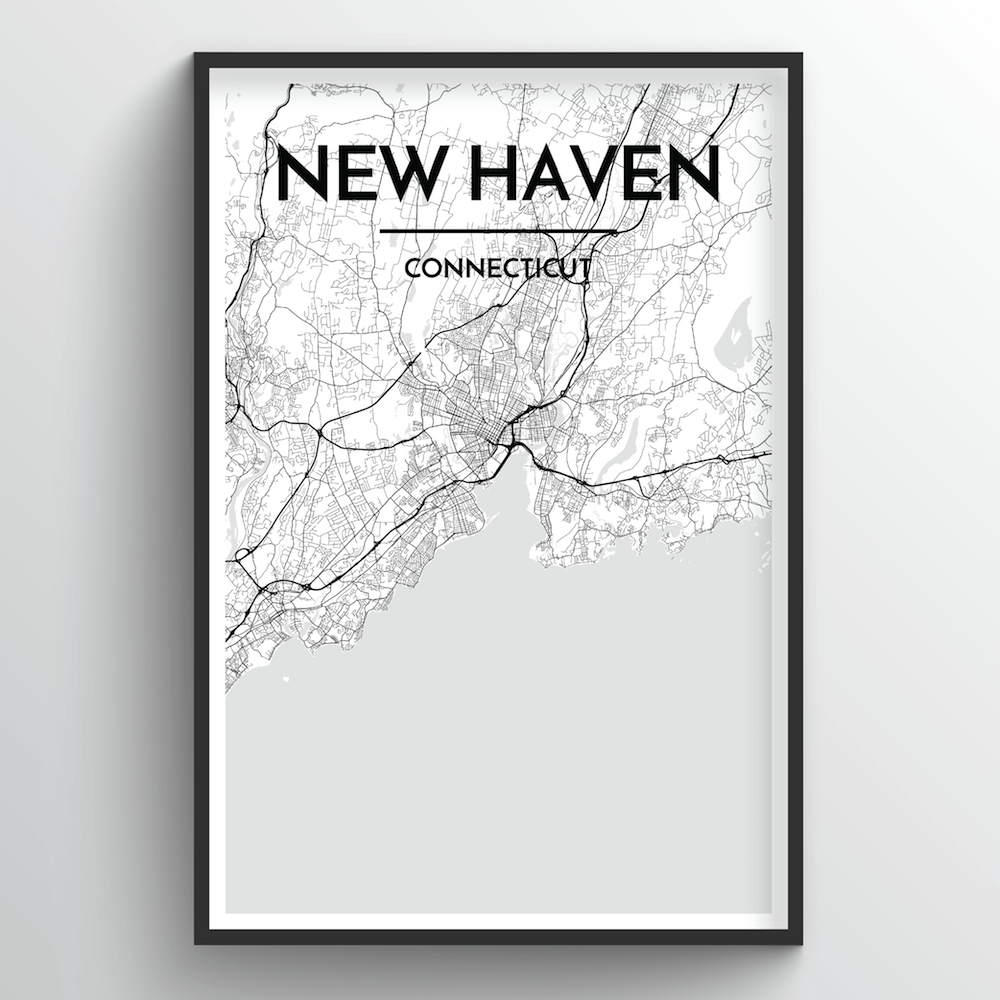 New Haven Map Art Print - Point Two Design