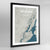 Framed Newark City Map Art Print - Point Two Design