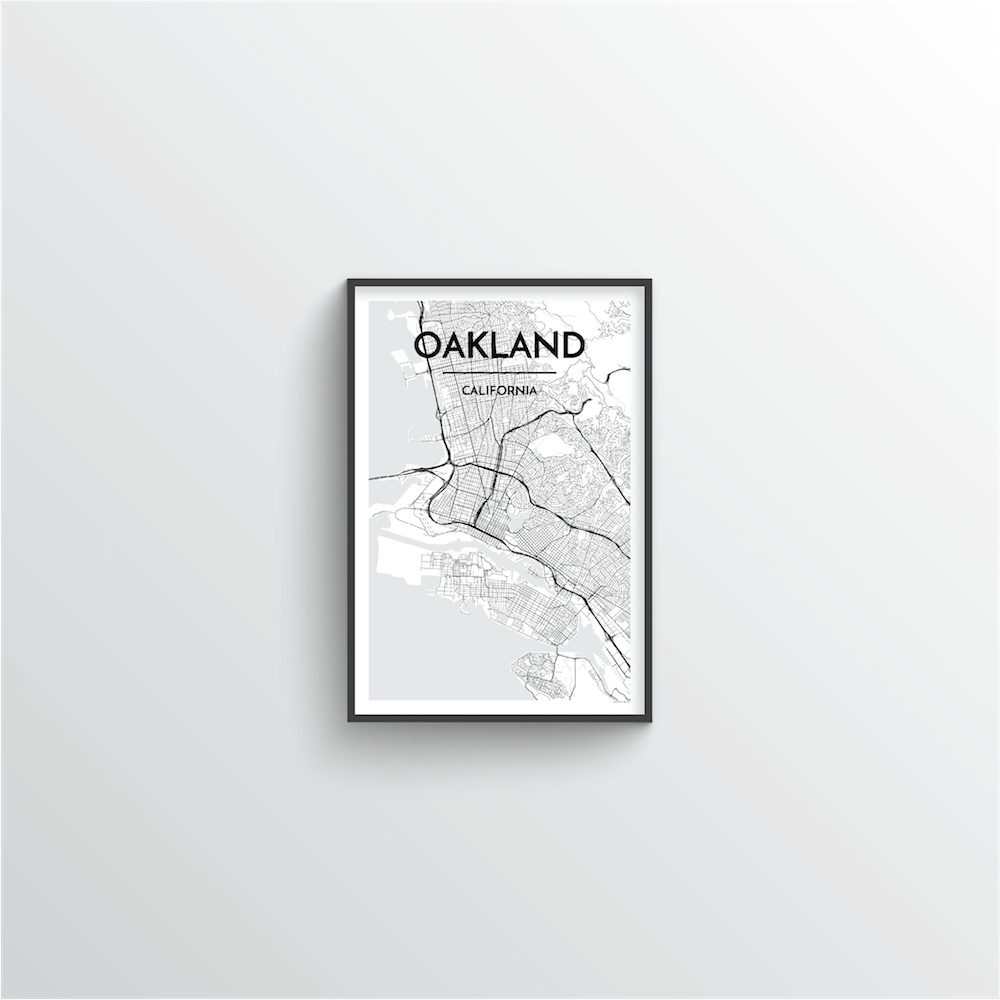 Oakland Map Art Print - Point Two Design