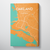Oakland Map Art Print Map Canvas Wrap - Point Two Design