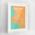 Framed Oakland Map Art Print 24x36" Contemporary White frame Point Two Design Group