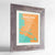 Framed Oakland Map Art Print 24x36" Western Grey frame Point Two Design Group