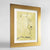 Framed Omaha Map Art Print 24x36" Gold frame Point Two Design Group