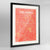 Framed Orlando Map Art Print 24x36" Contemporary Black frame Point Two Design Group