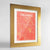 Framed Orlando Map Art Print 24x36" Gold frame Point Two Design Group