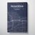 Pasadena City Map Canvas Wrap - Point Two Design