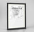 Framed Pensacola Map Art Print 24x36" Traditional Black frame Point Two Design Group