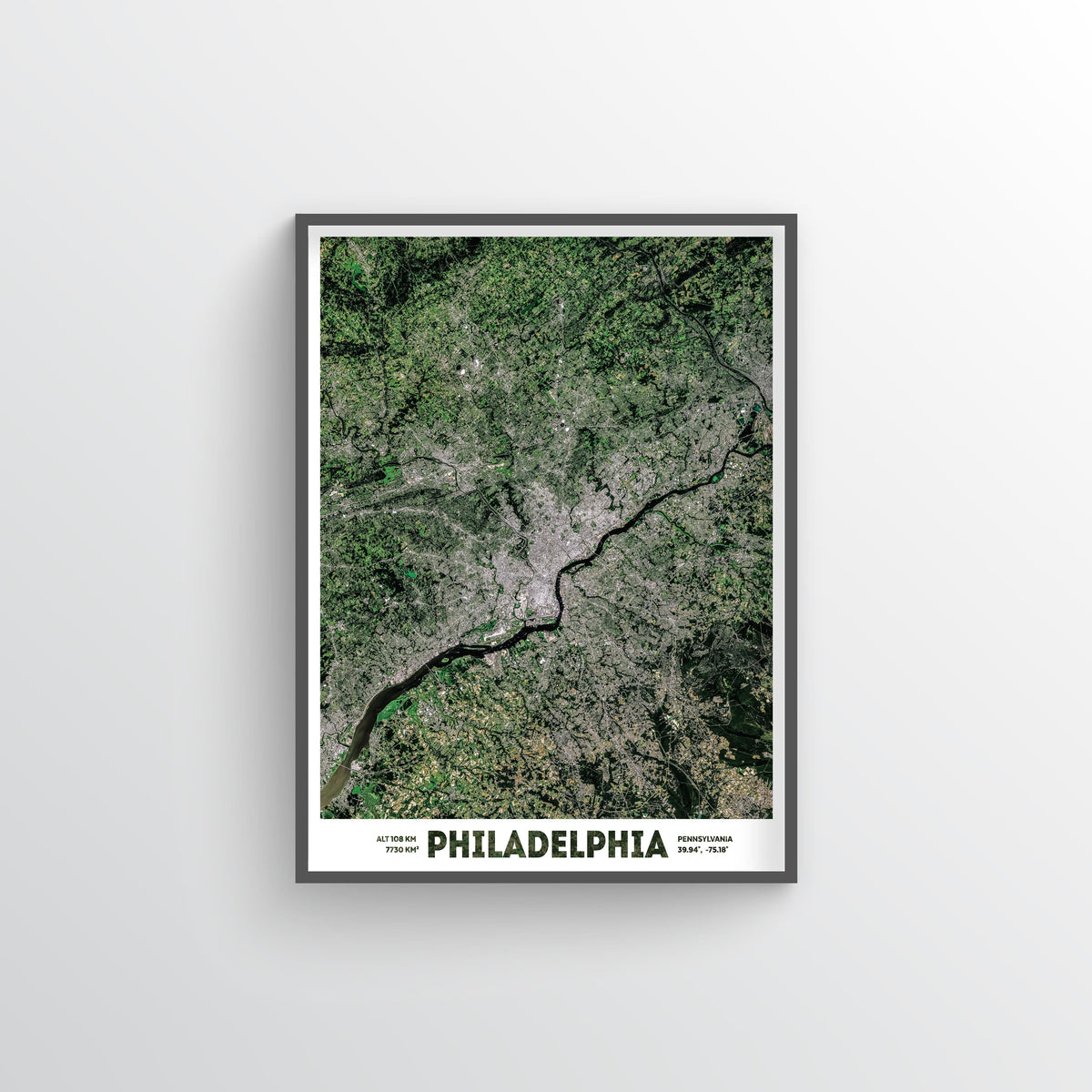 Greater Philadelphia Earth Photography - Art Print