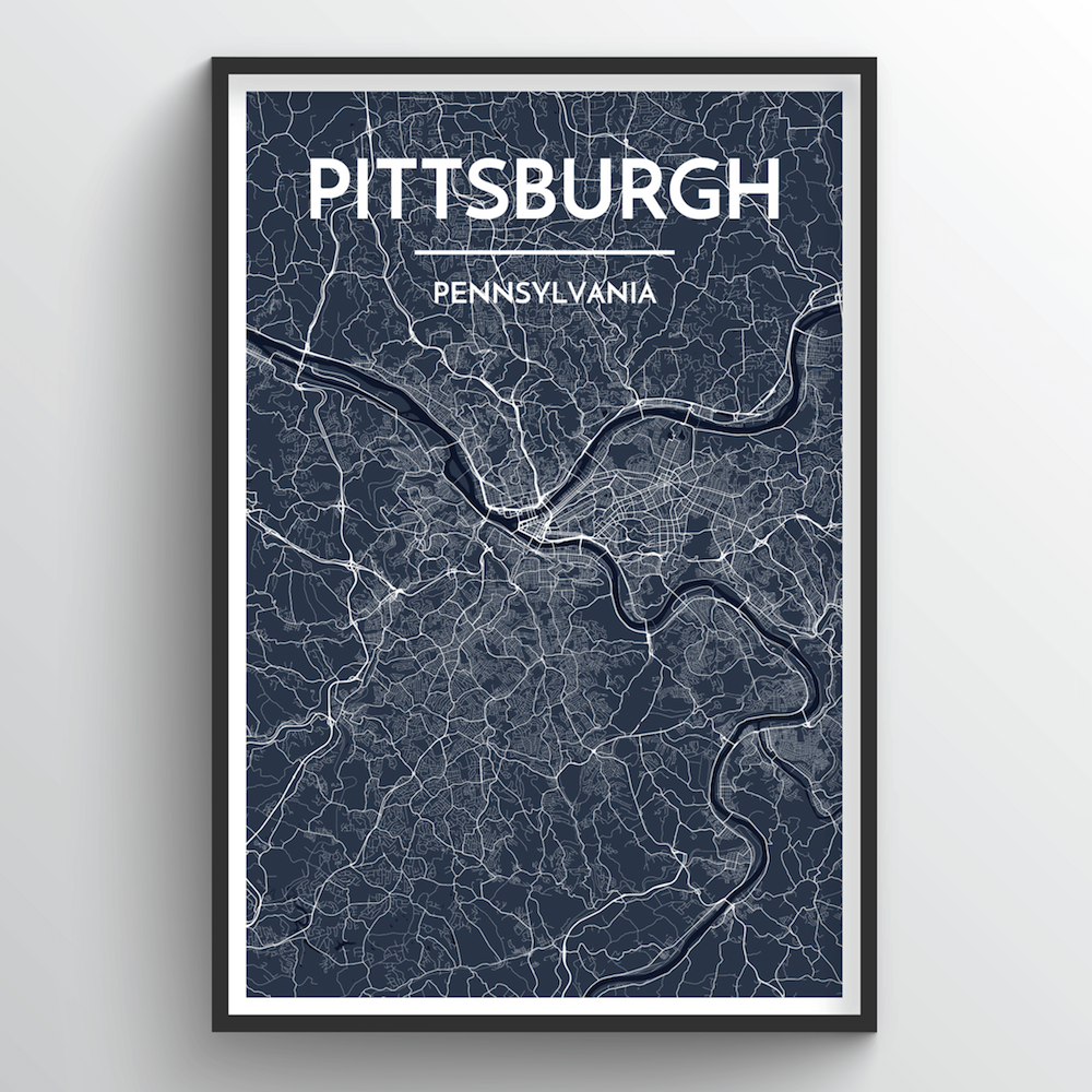 PNC Park Map Art by City Prints - The Map Shop