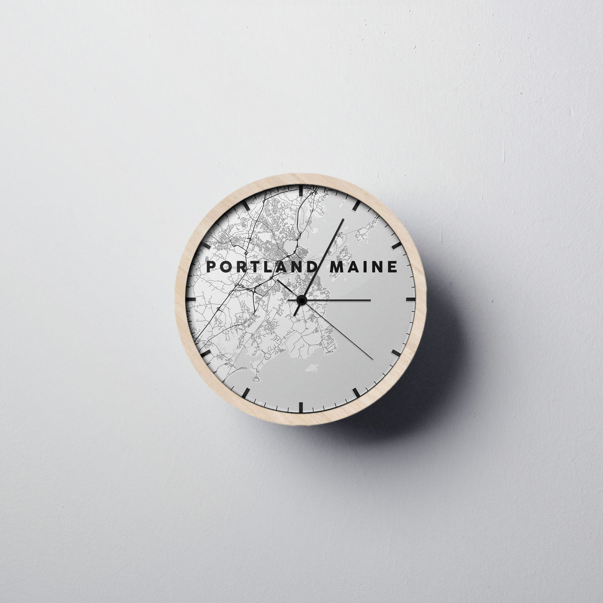 Portland Maine Wall Clock