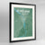 Framed Portland - Oregon Map Art Print 24x36" Contemporary Black frame Point Two Design Group