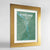 Framed Portland - Oregon Map Art Print 24x36" Gold frame Point Two Design Group