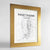 Framed Puget Sound Map Art Print 24x36" Gold frame Point Two Design Group