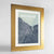 Framed Rochester Map Art Print 24x36" Gold frame Point Two Design Group