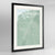 Framed Salt Lake Map Art Print 24x36" Contemporary Black frame Point Two Design Group