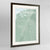 Framed Salt Lake Map Art Print 24x36" Contemporary Walnut frame Point Two Design Group
