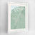 Framed Salt Lake Map Art Print 24x36" Contemporary White frame Point Two Design Group