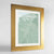 Framed Salt Lake Map Art Print 24x36" Gold frame Point Two Design Group