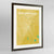 Framed San Antonio Map Art Print 24x36" Contemporary Walnut frame Point Two Design Group