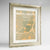 Framed Bernal Heights San Francisco Map Art Print 24x36" Champagne frame Point Two Design Group