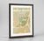 Framed Bernal Heights San Francisco Map Art Print 24x36" Traditional Walnut frame Point Two Design Group