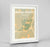 Framed Bernal Heights San Francisco Map Art Print 24x36" Traditional White frame Point Two Design Group