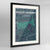 Framed Haight-Ashbury San Francisco Map Art Print 24x36" Contemporary Black frame Point Two Design Group