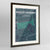 Framed Haight-Ashbury San Francisco Map Art Print 24x36" Contemporary Walnut frame Point Two Design Group