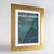 Framed Haight-Ashbury San Francisco Map Art Print 24x36" Gold frame Point Two Design Group