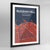 Framed Russian Hill San Francisco City Map Art Print - Point Two Design