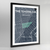 Framed The Tenderloin San Francisco City Map Art Print - Point Two Design
