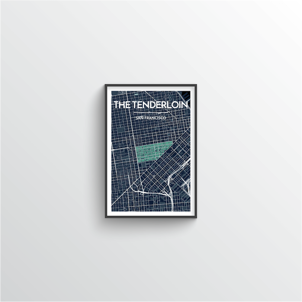 The Tenderloin San Francisco Map Art Print - Point Two Design