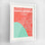 Framed Santa Monica Map Art Print 24x36" Contemporary White frame Point Two Design Group