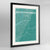 Framed South Pasadena Map Art Print 24x36" Contemporary Black frame Point Two Design Group