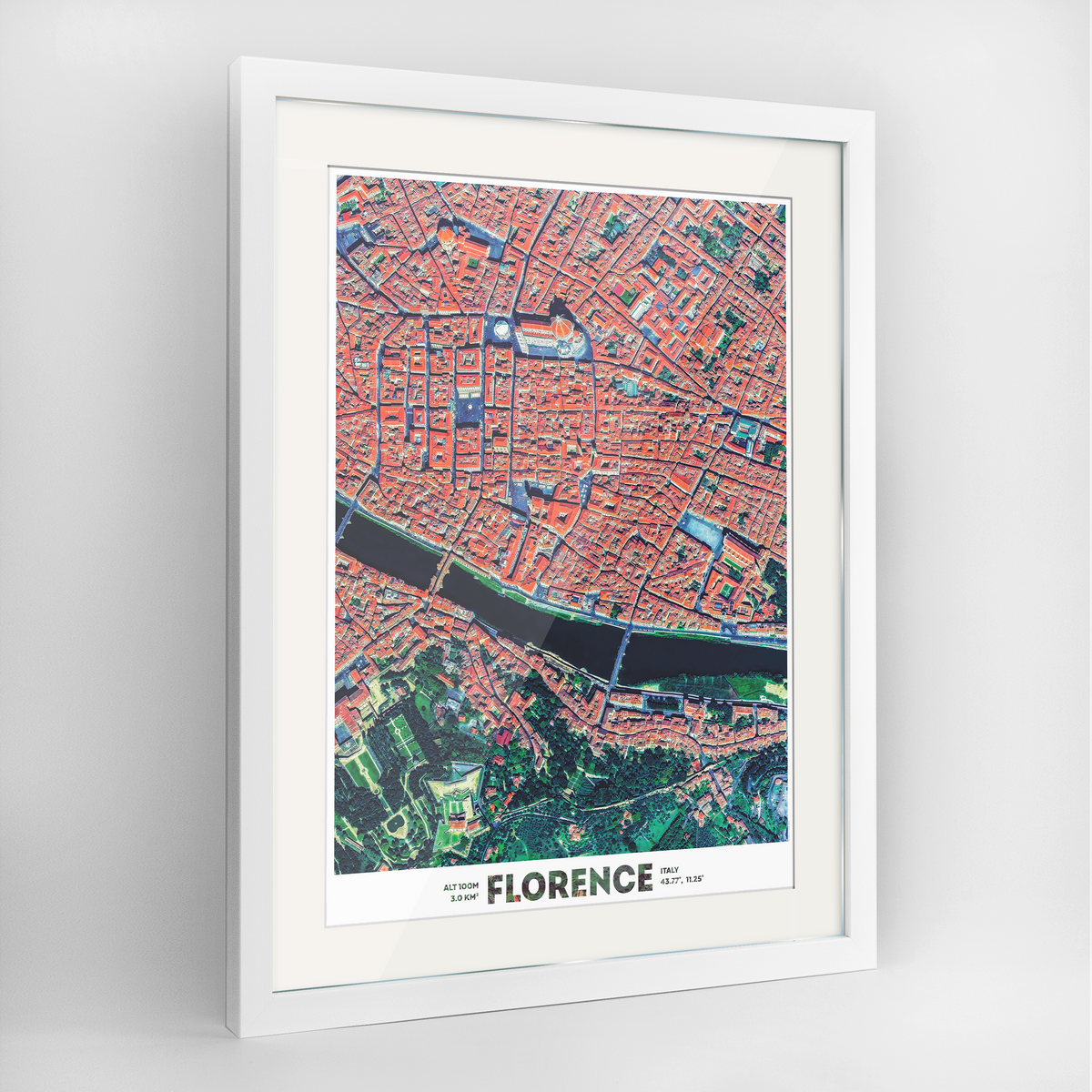 Florence Earth Photography Art Print - Framed