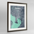 Tampa Map Art Print - Framed