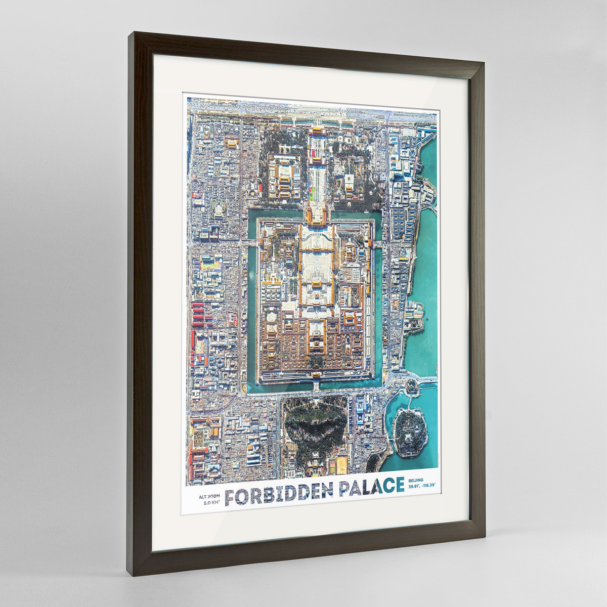 Forbidden City Earth Photography Art Print - Framed
