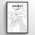Annecy Map Art Print - Point Two Design