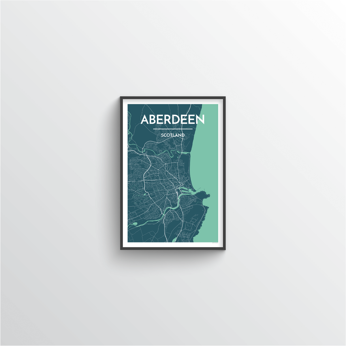 Aberdeen Map Art Print - Point Two Design