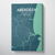 Aberdeen Map Art - Canvas Wrap