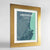 Framed Aberdeen Map Art Print 24x36" Gold frame Point Two Design Group