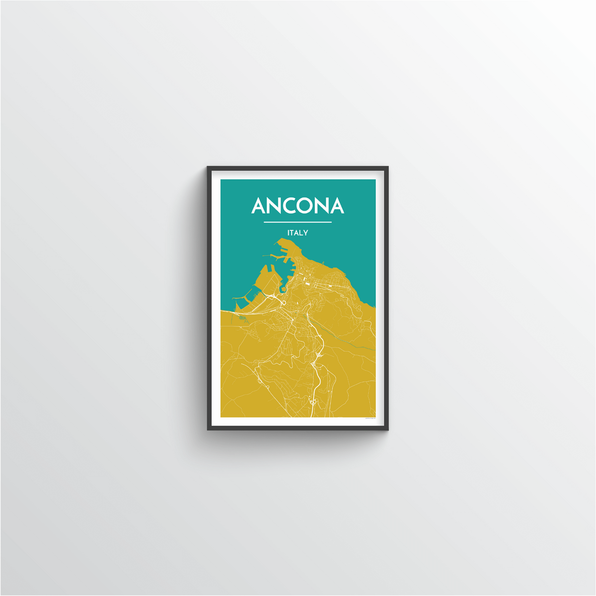 Ancona Map Art Print - Point Two Design