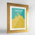 Framed Ancona Map Art Print 24x36" Gold frame Point Two Design Group