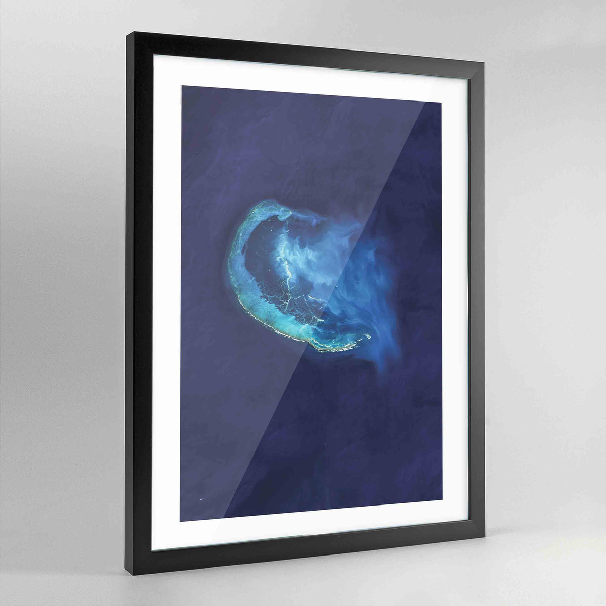 Frigate Shoals Earth Photography Art Print - Framed