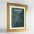 Framed Ashford Map Art Print 24x36" Gold frame Point Two Design Group