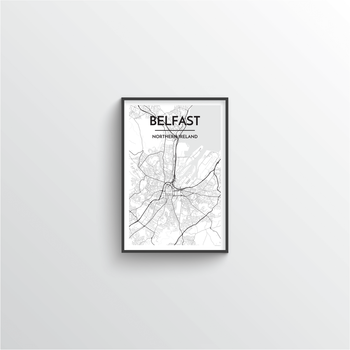 Belfast Map Art Print - Point Two Design