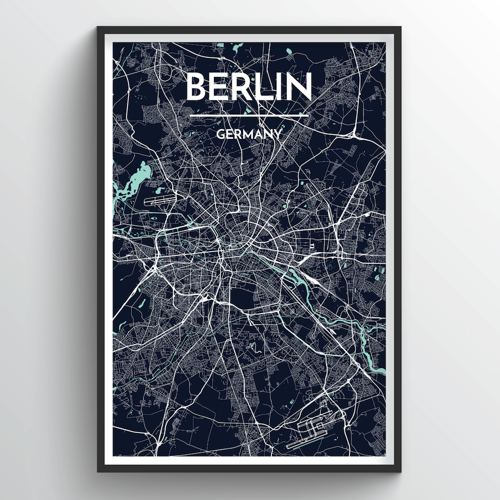 Berlin Map Art Print - Point Two Design