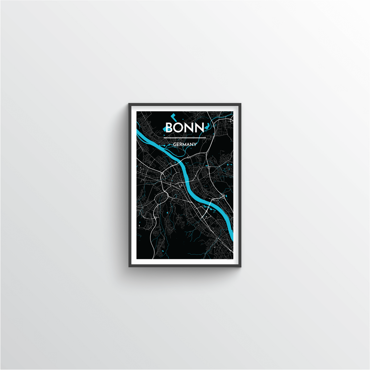 Bonn Map Art Print - Point Two Design