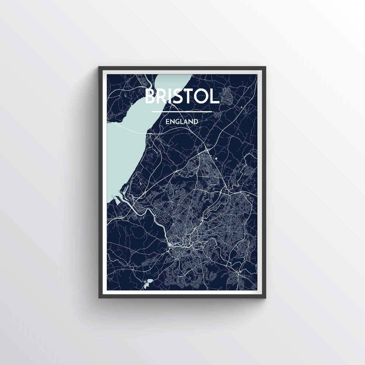 Bristol Map Art Print - Point Two Design