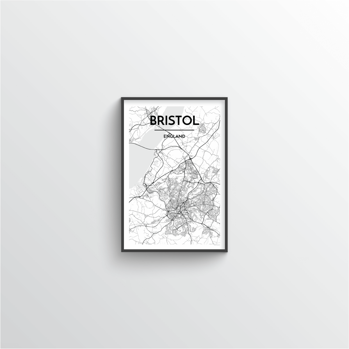 Bristol Map Art Print - Point Two Design